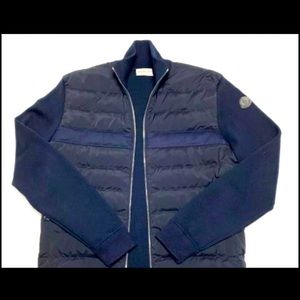 Mens Navy Moncler Jacket. Worn once. Great Jacket for Spring!